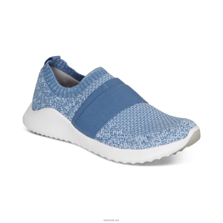 Allie Arch Support Sneakers Aetrex Women Storm Blue XLXT0203 - Image 1