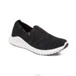 Angie Arch Support Sneakers Aetrex Women Shimmery Black XLXT0133