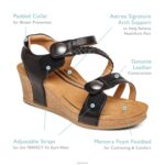 Avril Quarter Strap Wedge Aetrex Women Walnut XLXT0242 - Image 8