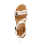 Avril Quarter Strap Wedge Aetrex Women White XLXT0202 - Image 5