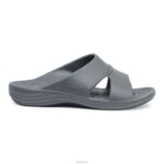 Bali Orthotic Slides Aetrex Men Charcoal XLXT0329 - Image 5