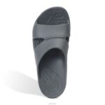 Bali Orthotic Slides Aetrex Men Charcoal XLXT0329 - Image 6