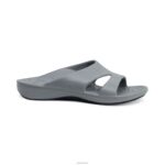 Bali Orthotic Slides Aetrex Women Grey XLXT022 - Image 6