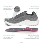 Carly Arch Support Sneakers Aetrex Women Grey XLXT047 - Image 7