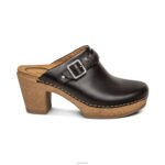 Corey Clog Aetrex Women Black Leather XLXT0221 - Image 4