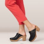 Corey Clog Aetrex Women Black Leather XLXT0221 - Image 7
