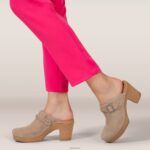 Corey Clog Aetrex Women Taupe XLXT042 - Image 9