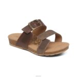 Daisy Adjustable Slide Aetrex Women Brown XLXT084 - Image 7
