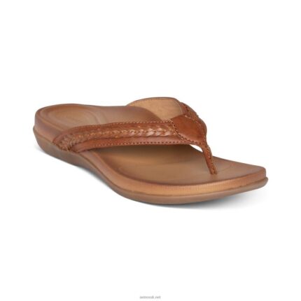 Emmy Braided Thong Aetrex Women Brown XLXT0131