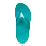 Fiji Orthotic Flips Aetrex Women Aqua XLXT030 - Image 2
