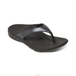 Fiji Orthotic Flips Aetrex Women Black XLXT038