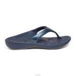 Fiji Orthotic Flips Aetrex Women Navy XLXT034 - Image 4