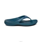 Fiji Orthotic Flips Aetrex Women Sea Blue Sparkle XLXT0200 - Image 2
