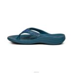 Fiji Orthotic Flips Aetrex Women Sea Blue Sparkle XLXT0200 - Image 4