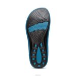 Fiji Orthotic Flips Aetrex Women Sea Blue Sparkle XLXT0200 - Image 6