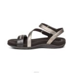 Gabby Adjustable Quarter Strap Sandal Aetrex Women Black Multi XLXT0308 - Image 4