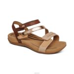 Gabby Adjustable Quarter Strap Sandal Aetrex Women Neutral Multi XLXT0194 - Image 7