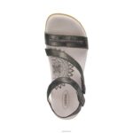 Gabby Adjustable Quarter Strap Sandal Aetrex Women Pewter XLXT037 - Image 2