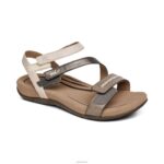 Gabby Adjustable Quarter Strap Sandal Aetrex Women Stone Multi XLXT0309 - Image 7