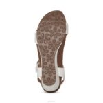 Grace Adjustable Woven Wedge Aetrex Women White XLXT0139 - Image 7