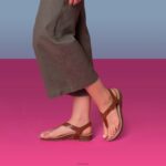 Harper Adjustable Slingback Thong Aetrex Women Cognac XLXT040 - Image 7