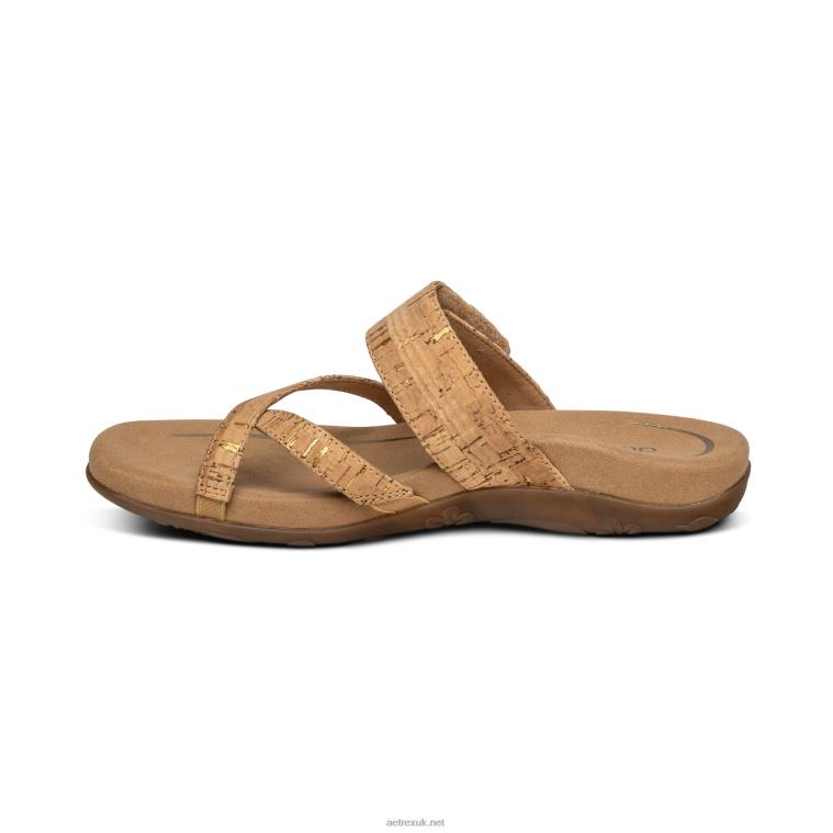 Izzy Adjustable Slide Sandal Aetrex Women Cork XLXT0215 - Image 4
