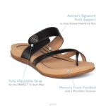 Izzy Adjustable Slide Sandal Aetrex Women Gold Sparkle XLXT0211 - Image 6