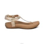 Jane Thong Sandal Aetrex Women Gold XLXT0250 - Image 2