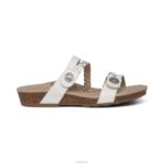 Janey Braided Slide Aetrex Women White XLXT026 - Image 4
