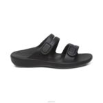 Janey Sport Slide Aetrex Women Black XLXT0183 - Image 2