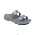 Janey Sport Slide Aetrex Women Grey XLXT0163