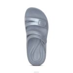 Janey Sport Slide Aetrex Women Grey XLXT0163 - Image 5