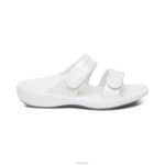 Janey Sport Slide Aetrex Women White XLXT080 - Image 2