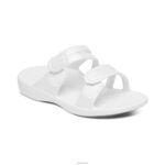 Janey Sport Slide Aetrex Women White XLXT080 - Image 7