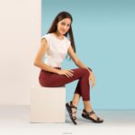 Jess Adjustable Quarter Strap Sandal Aetrex Women Black XLXT093 - Image 9