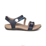 Jess Adjustable Quarter Strap Sandal Aetrex Women Navy XLXT0187 - Image 2