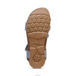 Jillian Braided Quarter Strap Sandal Aetrex Women Blue XLXT0198 - Image 6