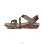 Jillian Braided Quarter Strap Sandal Aetrex Women Bronze XLXT035 - Image 5
