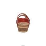 Jillian Braided Quarter Strap Sandal Aetrex Women Red XLXT0105 - Image 4