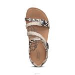 Jillian Braided Quarter Strap Sandal Aetrex Women Snake XLXT049 - Image 6