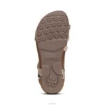 Jillian Braided Quarter Strap Sandal Aetrex Women Snake XLXT049 - Image 7
