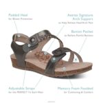 Jillian Braided Quarter Strap Sandal Aetrex Women White XLXT027 - Image 6