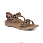 Jillian Sport Sandal Aetrex Women Leopard XLXT0146