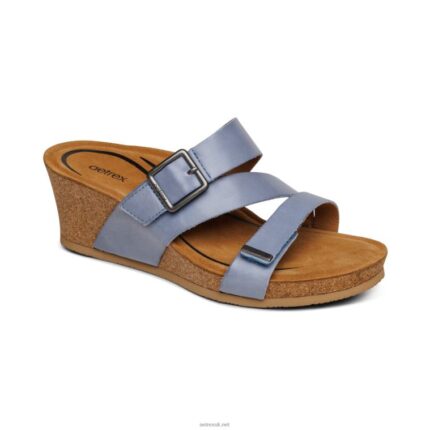 Kimmy Arch Support Wedge Aetrex Women Blue XLXT0233