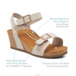 Lexa Quarter Strap Wedge Aetrex Women Bronze XLXT095 - Image 8