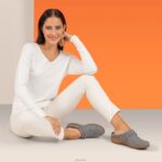 Libby Comfort Clog Aetrex Women Grey Wool XLXT0158 - Image 8