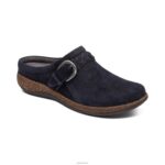 Libby Comfort Clog Aetrex Women Navy XLXT0120