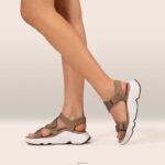 Marz Adjustable Sport Sandal Aetrex Women Taupe XLXT0264 - Image 9
