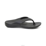Maui Orthotic Flips Aetrex Men Black XLXT0325 - Image 5
