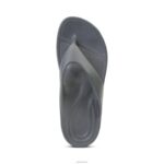 Maui Orthotic Flips Aetrex Men Charcoal XLXT0323 - Image 2